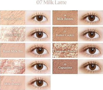 Dasique Shadow palette 9色眼影盤  ##07 Milk Latte 牛奶拿鐵